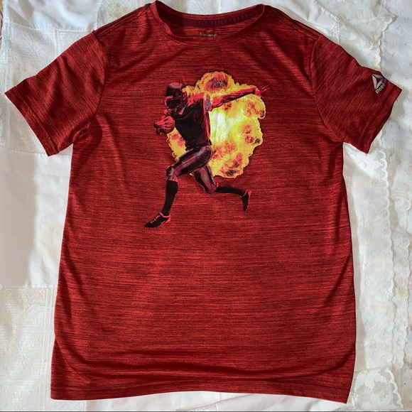 REEBOK Boys Graphic Football T-shirt. Size L (14-16) - Picture 5 of 6
